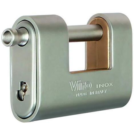 Lucchetto corazzato Panzer in acciaio inox mm 86 4117.X Viro