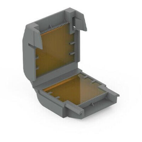 WAGO Gelbox, Contenitore in gel, per cavi di giunzione, con gel, 221, 2x73 Series, connettori max. 4 mm², senza connettori di giunzione, misura 1, grigio, 207-1331 (4 pezzi)