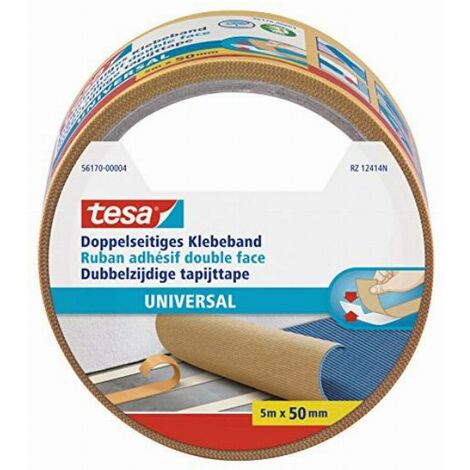 Tesa 56170-00004-11 Double-Sided Tape Universal, bianco, 5m x 50 mm (1/5)