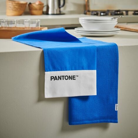SWEET HOME Pantone™ - Set 2 Strofinacci 50x70 cm in 100% Cotone 220g. 1  Tinta
