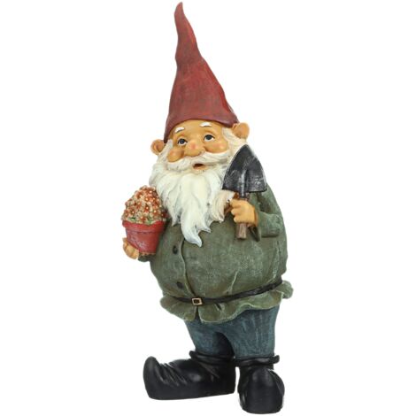 Garden Gnome Statue - Dagoberto con i regali Garden Gnome - Prato Gnome