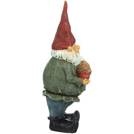 Garden Gnome Statue - Dagoberto con i regali Garden Gnome - Prato Gnome