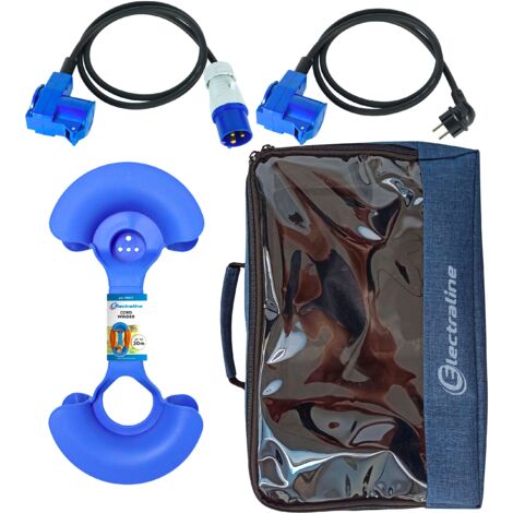 Adattatore Da Campeggio Electraline 1.5m - Prolunga Con Presa CEE E Schuko, IP44, Per Camper, Barca, Cantiere - Foto 4