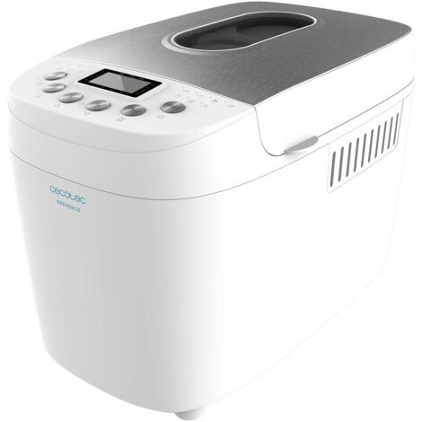 Cecotec Macchina per il Pane Programmi Automatici Bread&Co 1500 Perfectcook. 850 W, 1,5Kg, 15 programmi, 2 resistori, Programmabile 15ore, lavabile lavastoviglie, 3 Livelli di Tostatura, Display LCD (1/10)