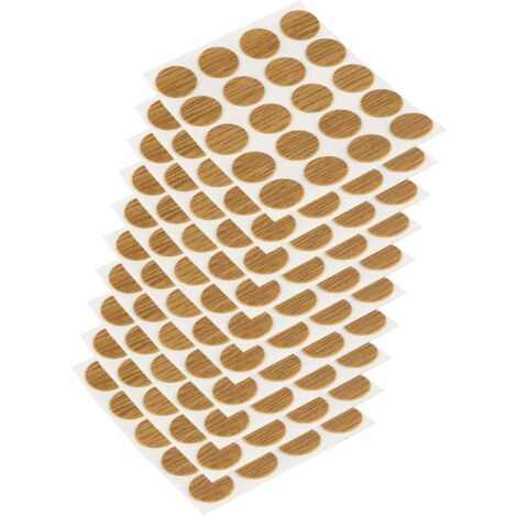 Emuca - Tappo coprivite adesivo, Ø13mm, Rovere, Confezione di 200 pezzi (1/5)