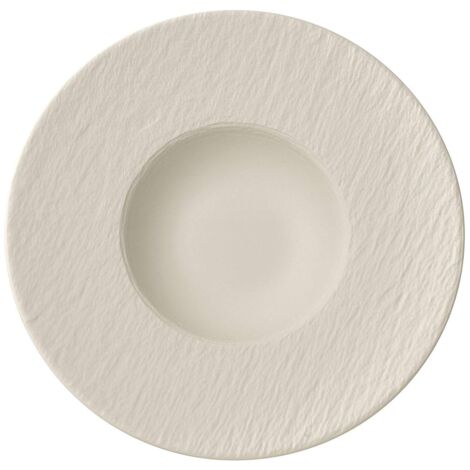 Villeroy & Boch Manufacture Piatto Da Pasta Bianco, Lavabile in Lavastoviglie, Adatto per Microonde, Stoviglie, Piatto Ceramica, Porcellana Premium (1/3)