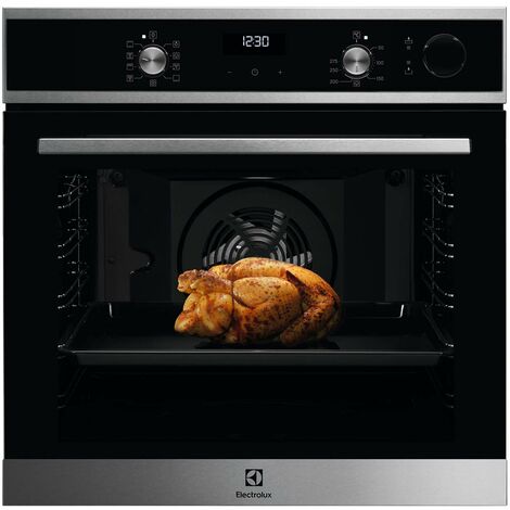 Electrolux EOC5H40X Forno a Vapore SteamCrisp da incasso, Capacità 72 L, Funzione Ventilato e Cottura a Vapore, Potenza 2780 W,Classe Energetica A, Inox