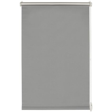 GARDINIA Tenda a Rullo Termica EASYFIX con Fissaggio a Incastro o con Adesivo, Altamente Riflettente, Risparmio energetico, Opaca, Tutte le Parti di Montaggio Incluse, Grigio, 75 x 210 cm (LxA) (1/4)