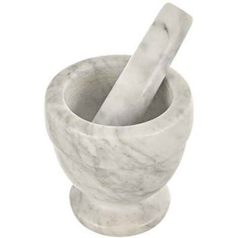 Excelsa Pesto Mortaio con Pestello, Marmo, Diametro 10 cm, Grigio (1/4)