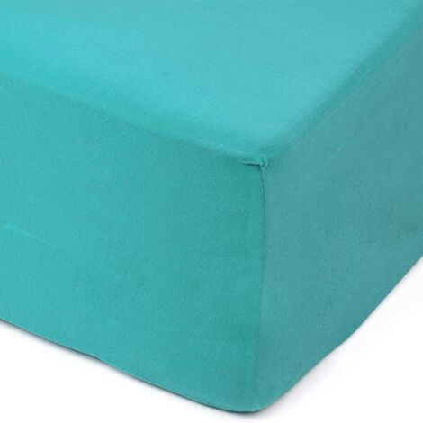 Lenzuolo con angoli in raso 160x200, menta