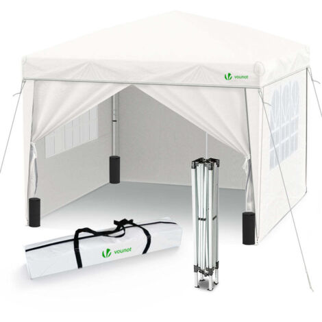 Gazebo Pieghevole 3x3m Con Zanzariera - Impermeabile E UV Protection, Ideale Per Giardino, Campeggio E Feste - Foto 4
