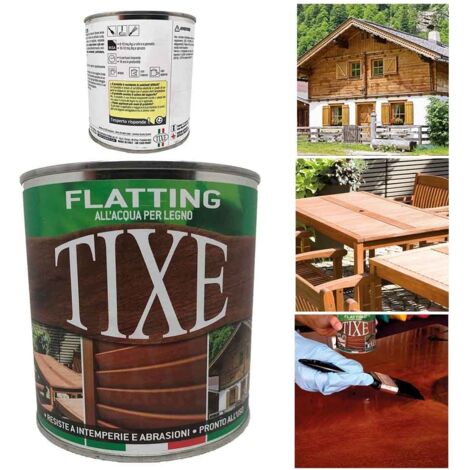 Tixe 632.502 Flatting per Legno all'Acqua Vernice Opaco 500 ml