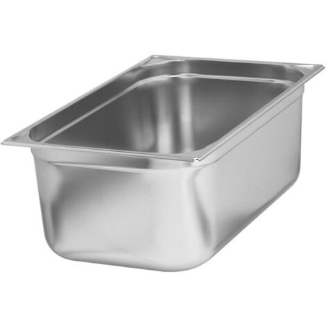 APS 81108 GN container 1/1, Contenitore gastronorm in acciaio inox/Dimensioni 32,5 x 53 cm/Profondità 200 mm/Volume 28 litri (1/2)