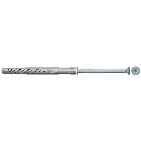 Fischer Tasselli Prolungati SXRL 14x230 T, con Vite T.S.P. Acciaio Zincato, Torx, per il Fissaggio di: Facciate, Controsoffitti, Serramenti, Finestre, Adatto per Calcestruzzo, Mattone Pieno e Forato (1/4)