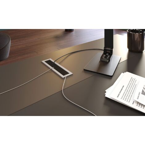 GedoTec® - Canalina Passacavi Da Scrivania In Metallo, Lunghezza 1024 - Foto 9