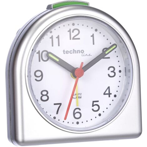 techno line WS 6710 Station Météo avec Horloge à Quartz Plastique Grisaille/Argent
