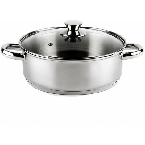 Vier CI16 Casseruola a Induzione, 16 cm, in Acciaio Inox 18/10, 16 cm (1/2)