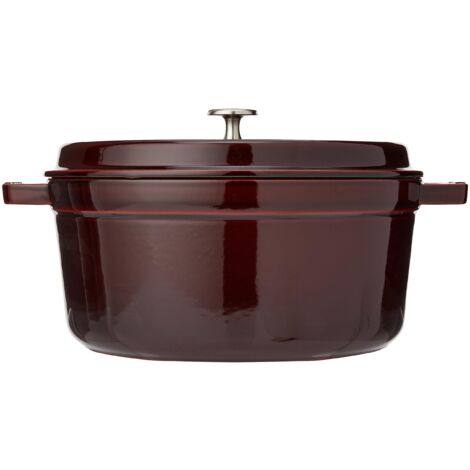 STAUB Casseruola/Cocotte in ghisa, Tonda 26 cm, 5 litri, Granata (1/5)