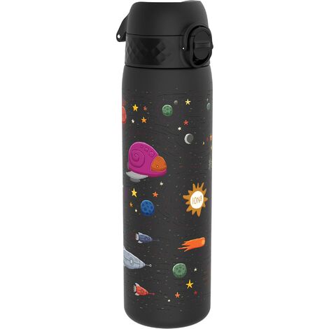 ION8 Borraccia a Prova di Perdite, 500ml, Facile da Aprire, Serratura Sicura, Lavabile in Lavastoviglie, Senza BPA, Maniglia per il Trasporto, Adatta a Portabicchieri, Facile Pulizia, Design Astronavi (1/5)