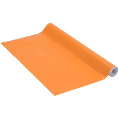Venilia KF Unimatt Orange 45cmx3m Pellicole opache in Tinta Unita Arancione, Adesivo, Decorativo, Foglio Autoadesivo, PVC, Senza ftalati, 45 cm x 3 m, Spessore 0,16mm, 53108