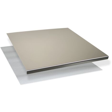INOXLM Tagliere Spianatoia per impastare Piano da Lavoro in Acciaio Inox Varie Misure per Cucina per Bar per Ristorante per impastare 40X44 modello GEMELLI