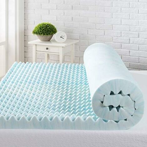 Zinus Coprimaterasso In Memory Foam Con Gel Rinfrescante - 80x190 Cm, Altezza 5 Cm, Certificato OEKO-TEX - Foto 6