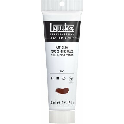 Liquitex 1047127 Heavy Body - Colore Acrilico Professionale Denso, ad Alta Viscosità, Marrone (Siena Bruciata), 138 ml