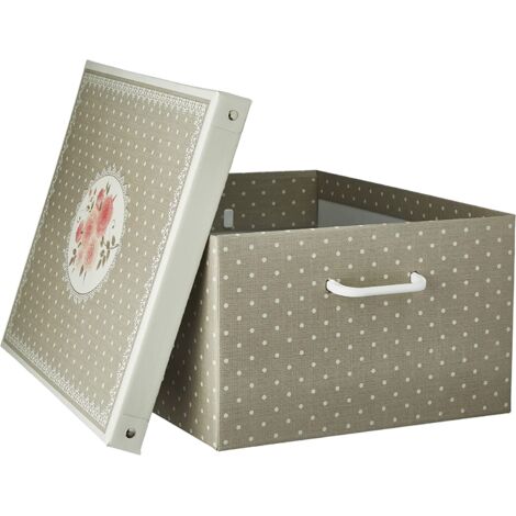 Clastyle Set 3 Cubi Portaoggetti Cowboy Retrò – 30x30x30 Cm, In Tessuto Con Rivestimento PE, Maniglia, Impilabili Per Armadio, Scaffali, Giocattoli