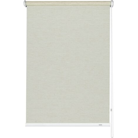 Gardinia Tenda a Rullo con Catenella Laterale, Installazione a Parete, soffitto o nicchia, Trasparente, Opaca, Kit di Montaggio Incluso, Silvalin Naturale, 82 x 180 cm (BxH) (1/5)