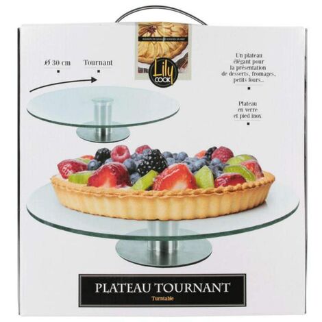 Lily Cook CMKA1742 Piatto, Glass, 30 x 30 x 7 cm (1/4)