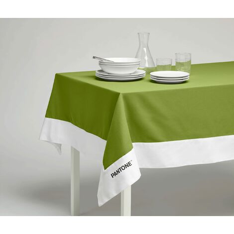 SWEET HOME Pantone™ - Tovaglia Rettangolare 6 Posti 140x180 cm, 100% Cotone  220 gr. - Verde Chiaro