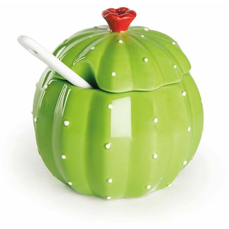 Excelsa Cactus Zuccheriera, 200 milliliters, Ceramica, Verde (1/5)