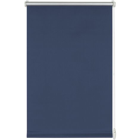 GARDINIA EASYFIX Tenda a rullo termica, Fissaggio a incastro o con adesivo, Altamente riflettente, Risparmio energetico, Opaco, Incl. materiale di montaggio, Blu, 120 x 150 cm (LxH) (1/4)