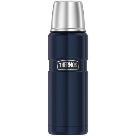 Thermos, Bottiglia Isolante Stainless King, in Acciaio Inox Satinato, capacità 0,47 l, codice Prodotto 4003.205.047, Blu, 4003.256.047 (1/4)