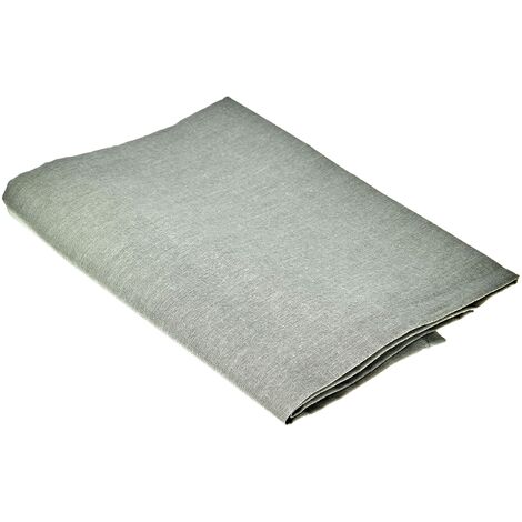 Soleil d'ocre Tendina a Vetro in Cotone Panama, Grigio, 60 x 120 cm