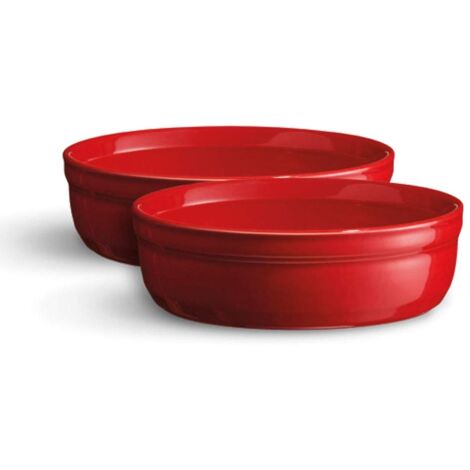 Emile Henry Set di 2 stampi a Crema bruciata Ceramica 13 x 13 x 3,5 cm, Ceramica, Grand Cru, 8.5x8.5x7 cm (1/5)