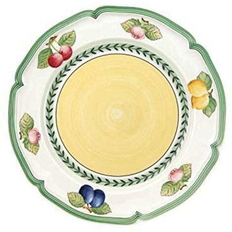 Villeroy & Boch Piatto da pranzo French Garden Fleurence, 26 cm, Porcellana Premium, bianco/colorato (1/4)