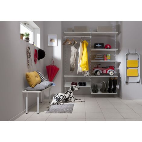 Gambe Per Tavolo In Acciaio Element System - Base Rotonda Bianca 40 Cm | Set Di 4 Pezzi - Foto 2