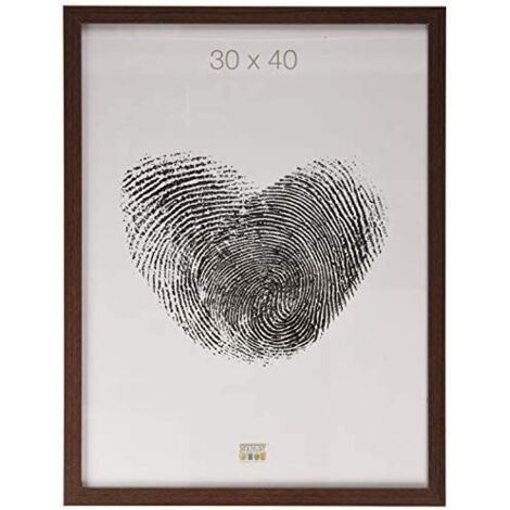 Deknudt Frames S44CH4 - Portafoto Basic in legno e MDF, 30 x 40 cm cm, colore: Marrone scuro, legno, legno (1/4)