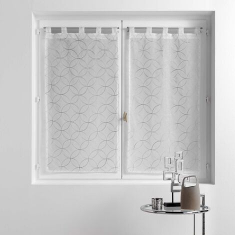 Douceur d'Intérieur Tenda, Poliestere, Grigio, 2 x 60 x 160 cm