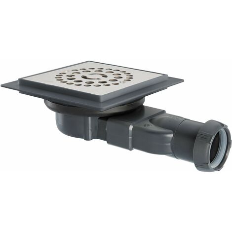 Wirquin 30723970 - Piletta a chaper venisio compatta e membrana sottile per scarico doccia, grigio (1/5)