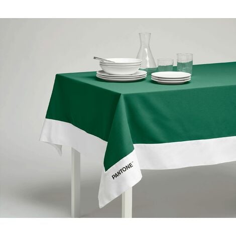 SWEET HOME Pantone™ - Tovaglia Rettangolare 6 Posti 140x180 cm, 100% Cotone  220 gr. - Verde