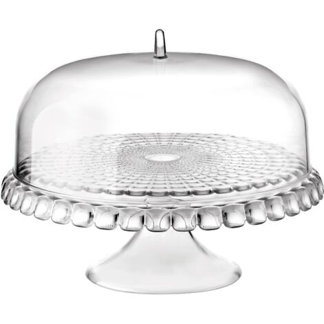 Guzzini - Tiffany, Alzata Torte con Campana - Trasparente, Ø 36 x h28 cm - 19940000 (1/4)