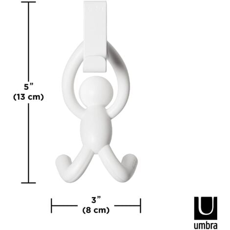 Gancio Doppio Umbra Buddy Per Porte - Nero, Porta Fino A 2.27kg