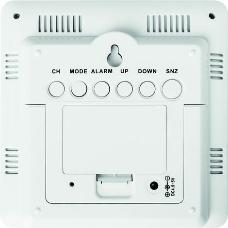 ECG MS 300 - Stazione meteo multifunzione con sensore esterno radio,  previsioni meteo per 1 giorno, termometro