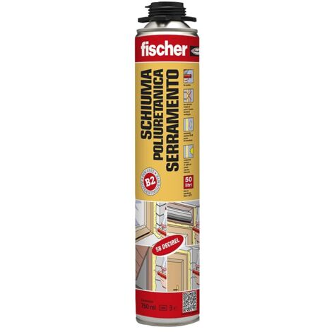 Fischer PUP W 750 Schiuma Poliuretanica Serramenti per Pistola, per la Posa di Telai e Finestre, 71043