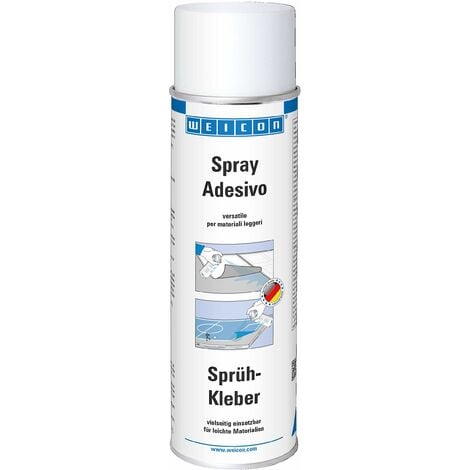 WEICON Spray Adesivo 500 ml colla versatile per materiali leggeri