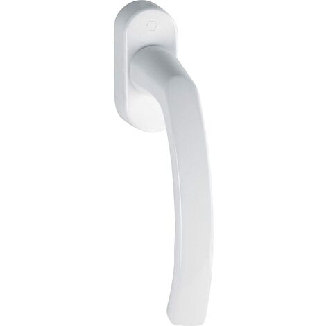 HOPPE 3737059 LIÈGE - Maniglia per finestra nascosta, 7 x 37 cm, colore: Bianco