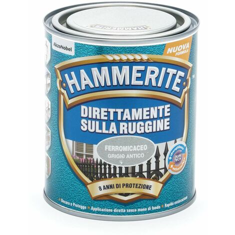 Hammerite Direttamente Sulla Ruggine Ferromicaceo Grigio Antico 0.75 l