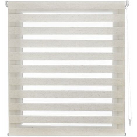 Blindecor Indus Sensa attrezzi  Tenda a rullo a doppio strato senza perforazione  Colore Lino 77 x 180 cm (Larghezza x Altezza)  Dimensioni del tessuto 74 x 175 cm